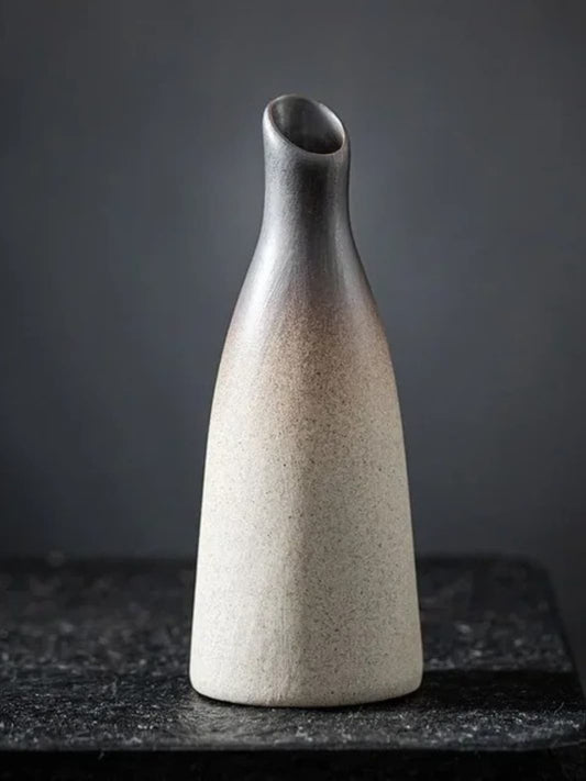 Vase | Soliflore céramique long col style asiatique