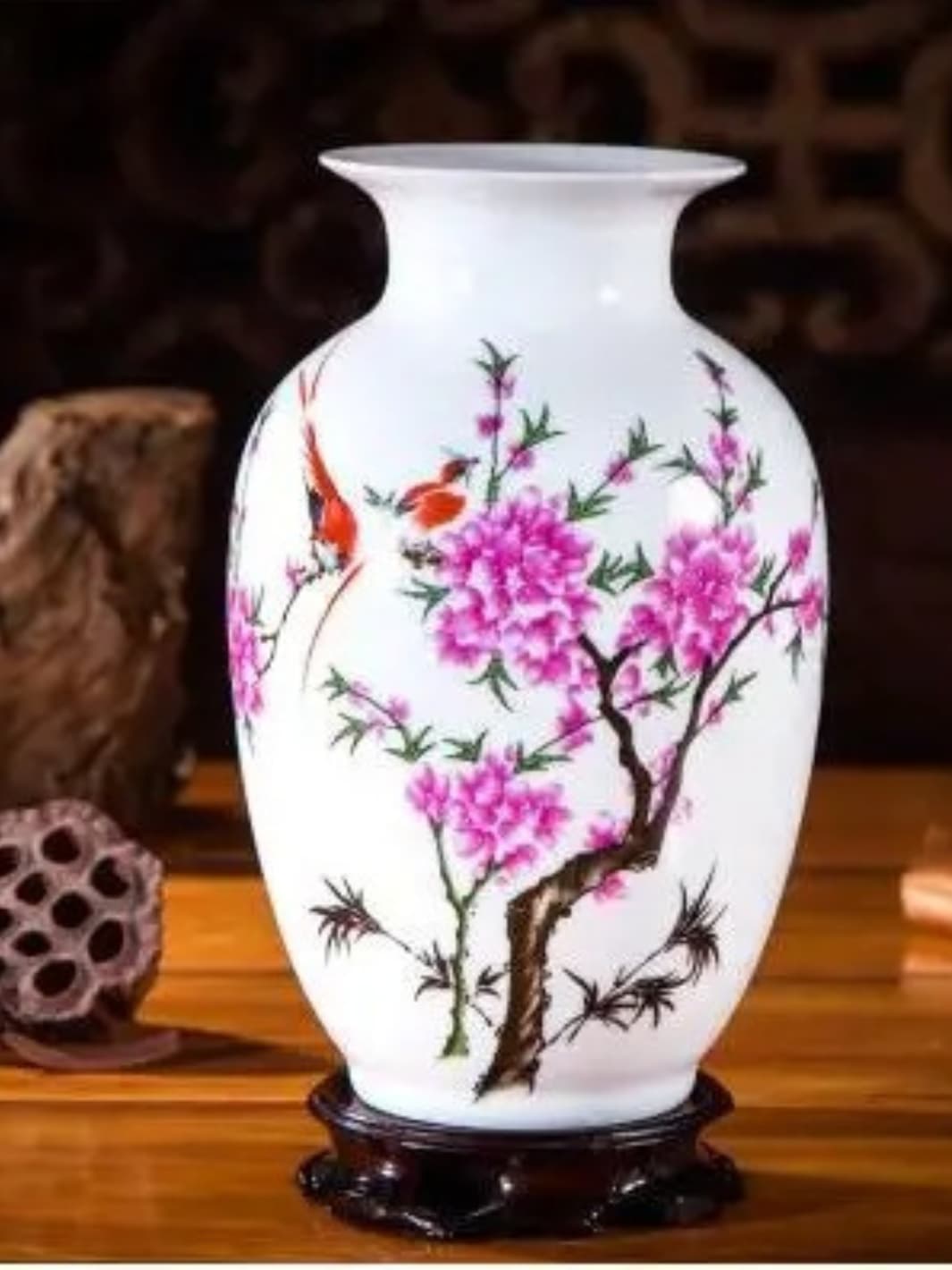 Vase | Scène de vie peinte sur céramique