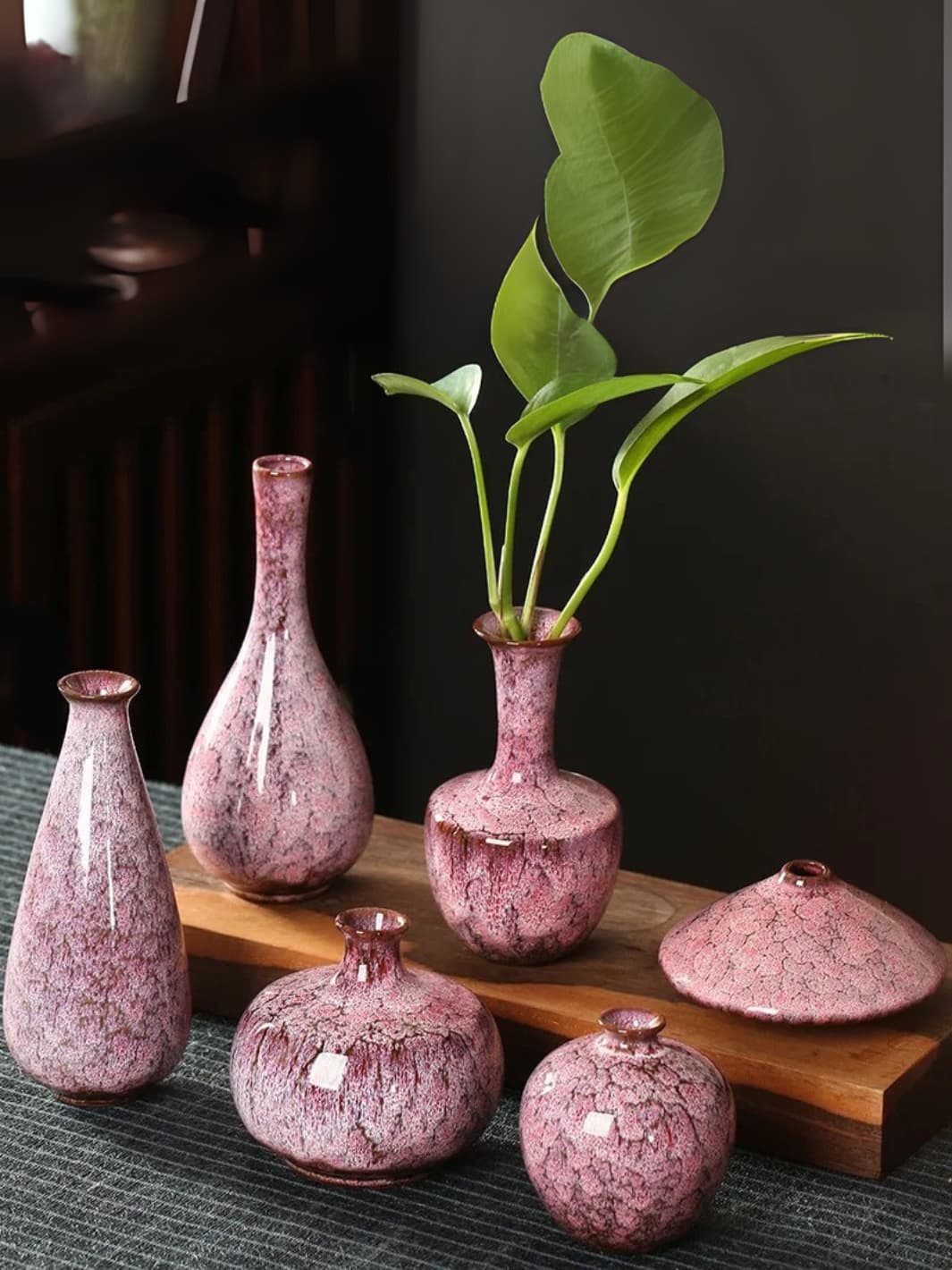 Vase | Boule émaillé artisanal style ancien chinois
