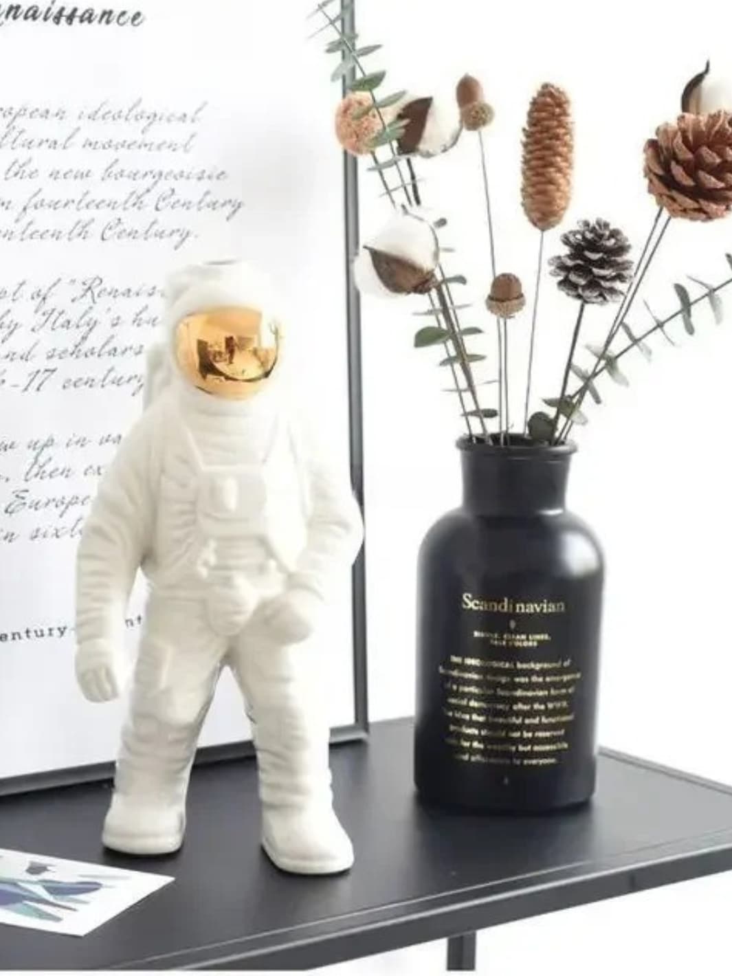 Vase | Décoration moderne astronaute blanc
