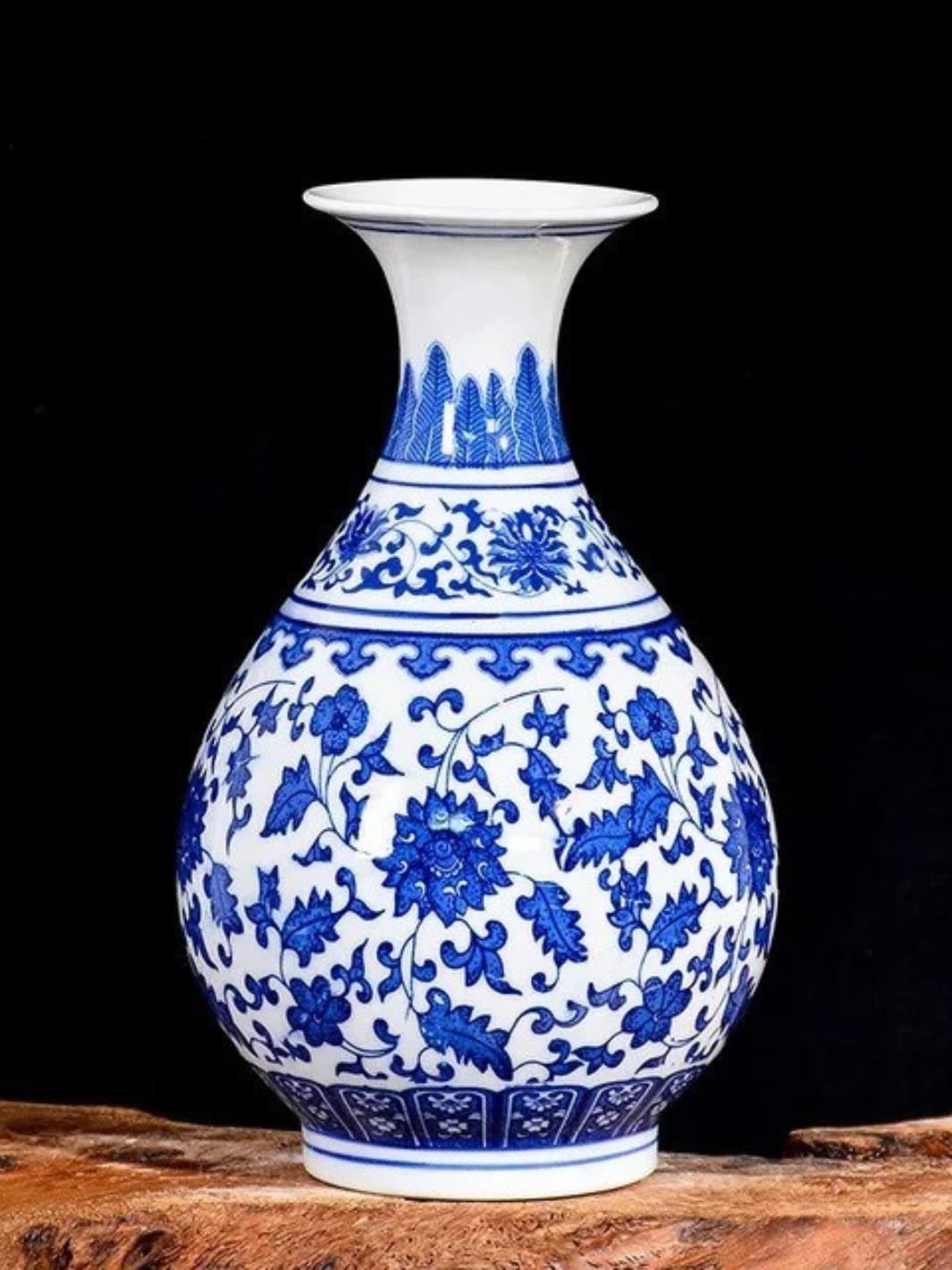 Vase | Porcelaine bleue traditionnelle de Jingdezhen