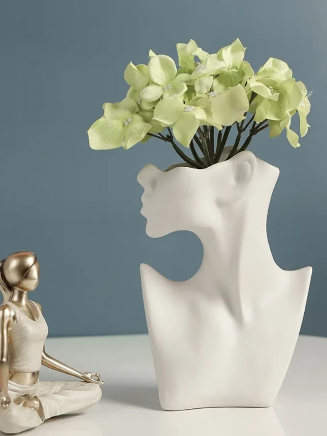 Vase | Buste féminin en céramique moderne