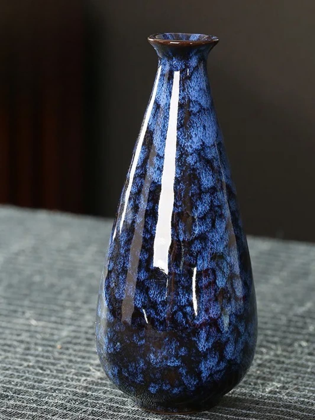 Vase | Goutte en céramique émaillée style japonais