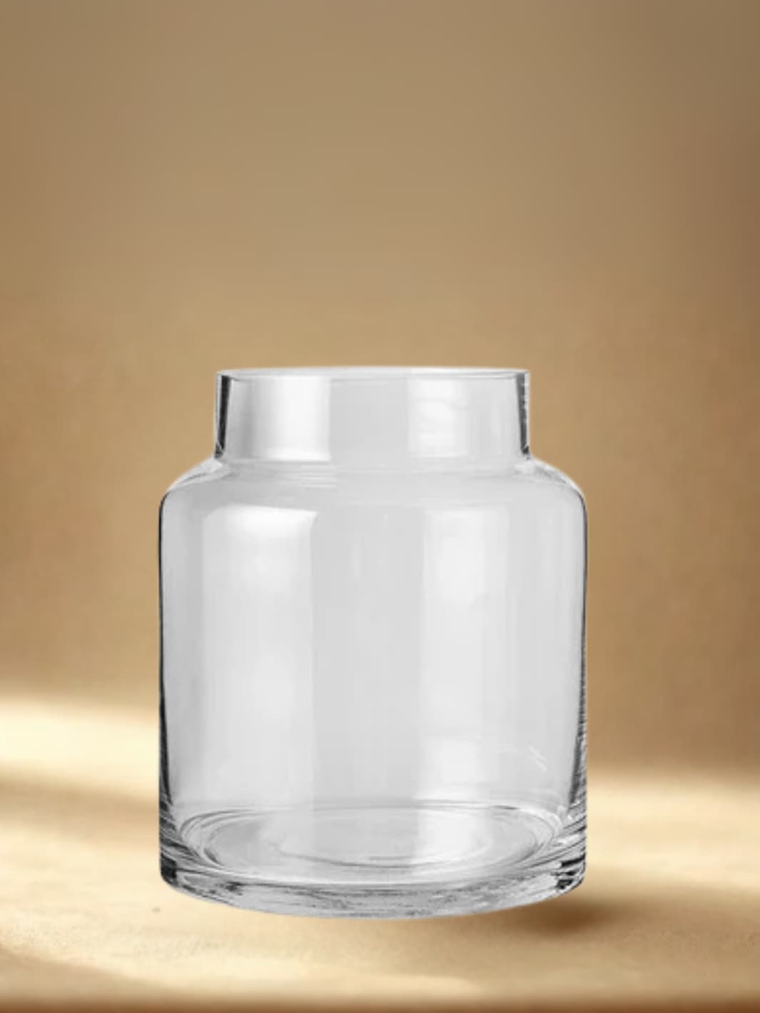Vase | Transparent en verre cylindrique