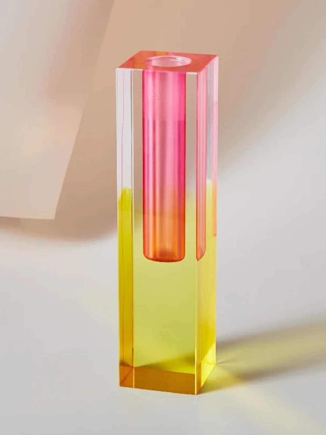 Vase | Acrylique design multicolore façon cristal nordique