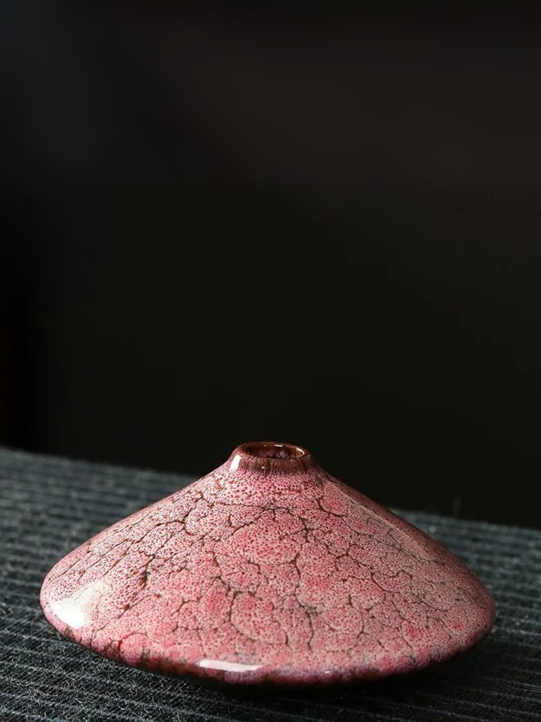 Vase | Émaillé vintage en forme de soucoupe