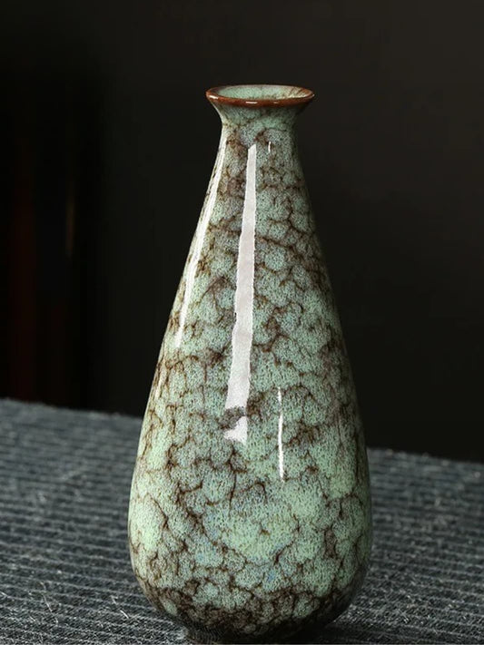 Vase | Goutte en céramique émaillée style japonais