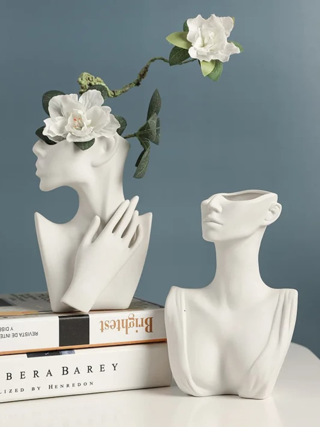 Vase | Buste féminin en céramique moderne