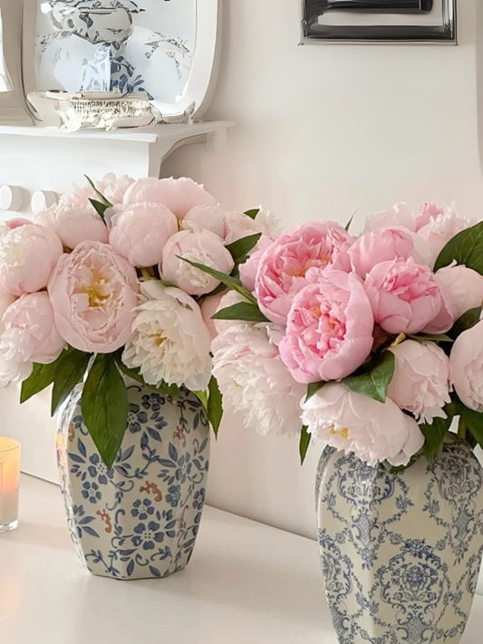 Vase | Céramique chinoise à motifs bleus élégants
