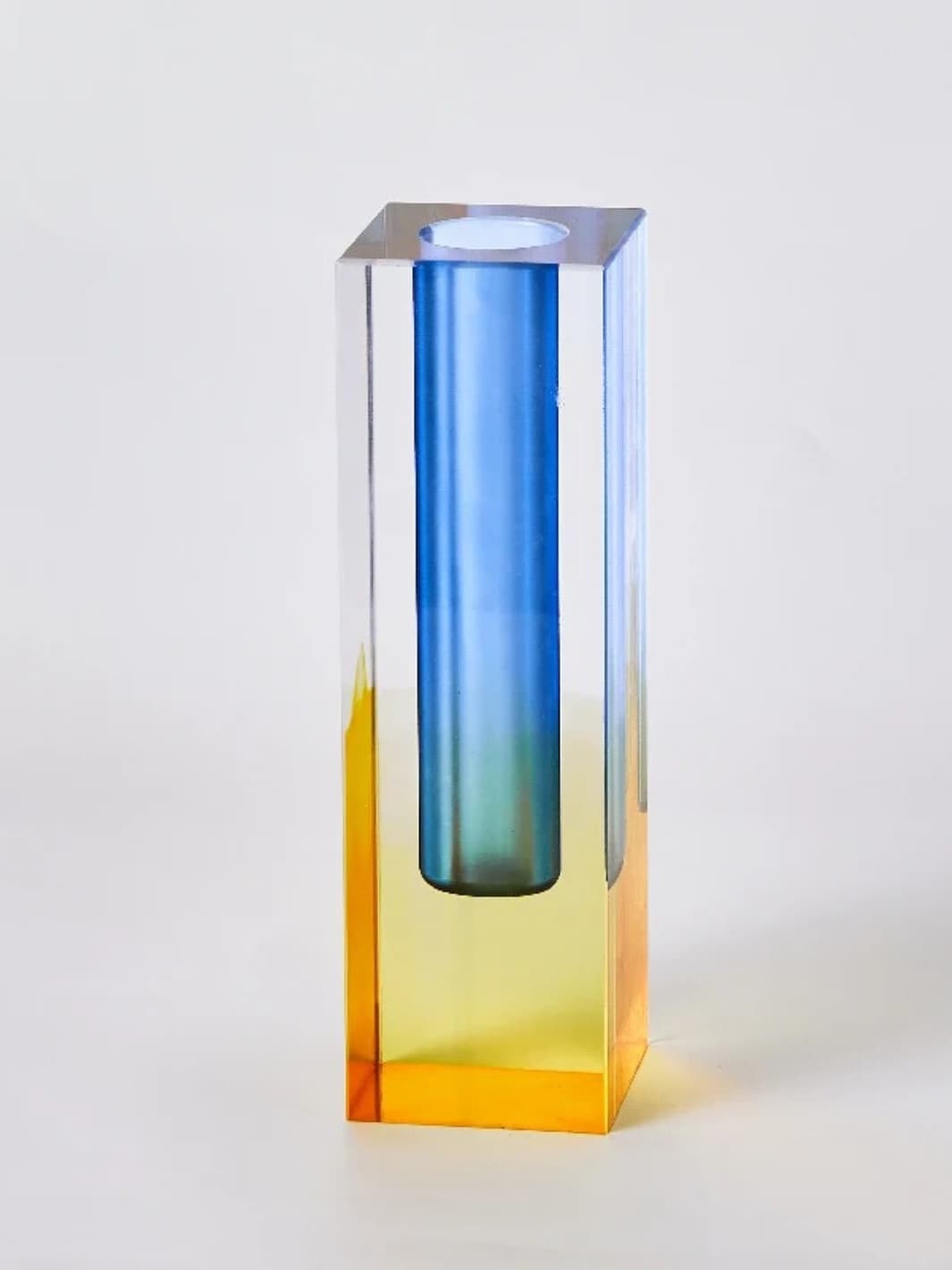 Vase | Acrylique design multicolore façon cristal nordique
