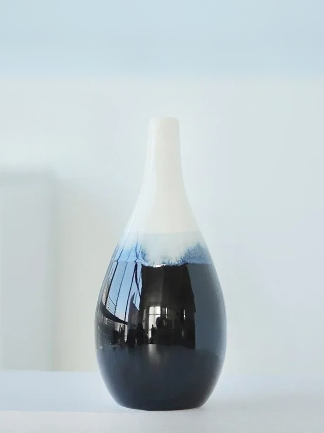 Vase | Céramique bleue dégradée style japonais