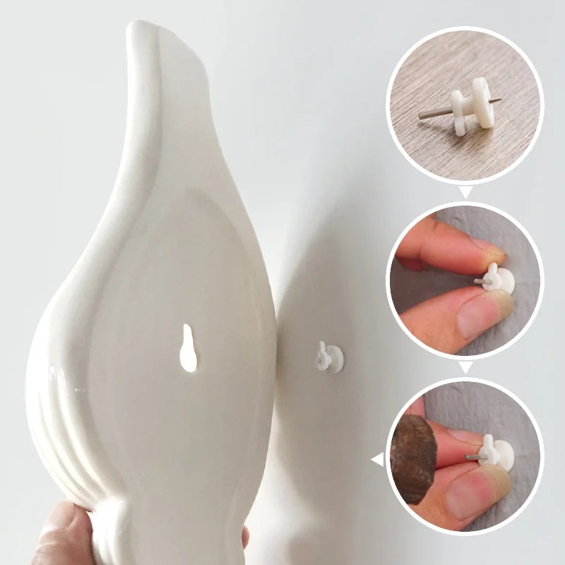 Vase | Coquillage mural céramique blanc