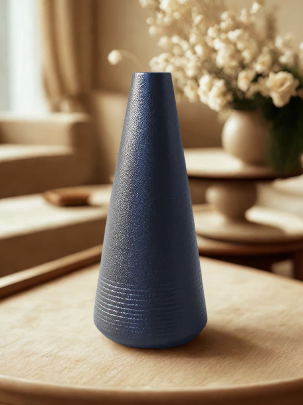 Vase | Soliflore conique noir japonais